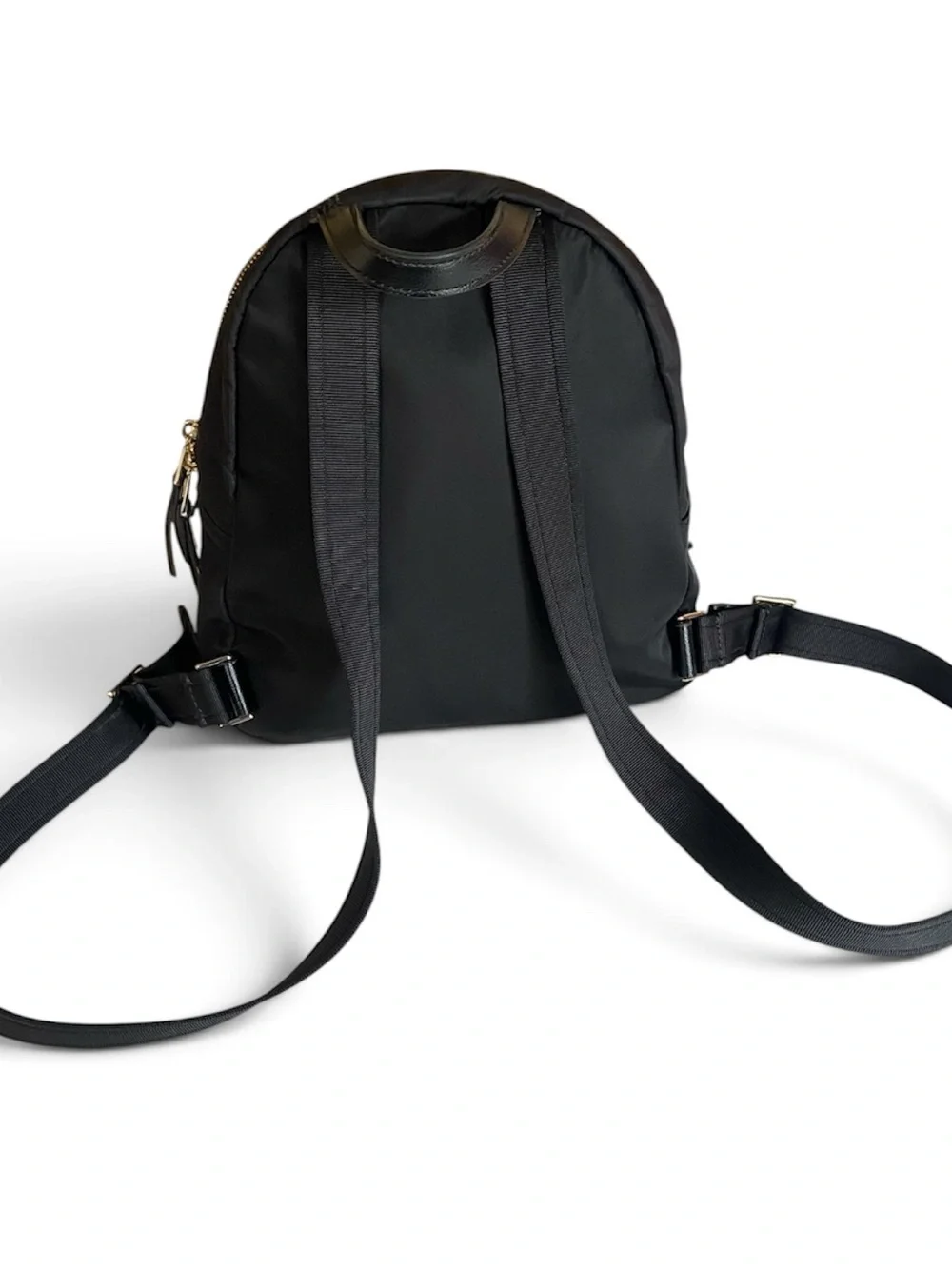 Kate Spade NY Medium Dawn Backpack/Book Bag Black Nylon With Gold Hardware